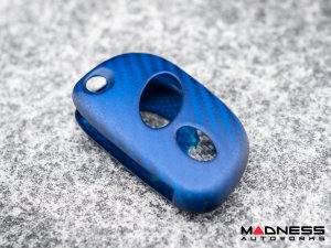 Maserati Granturismo Key Fob Cover - Carbon Fiber (2005 - 2017) - Matte Blue